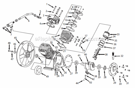 Part Location Diagram of DP500068AV Campbell Hausfeld Complete Gasket and O-ring Kit